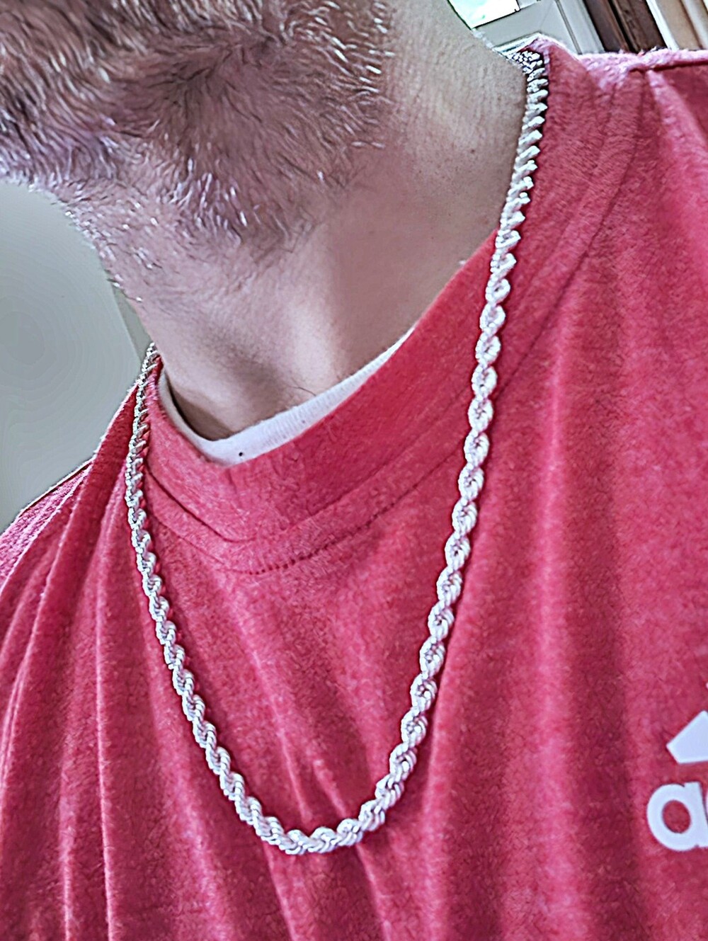NEW 24 Inch Sterling Silver 5mm Rope Chain Necklace 44.4 Grams - Men's Jewelry - Picture 5 of 16